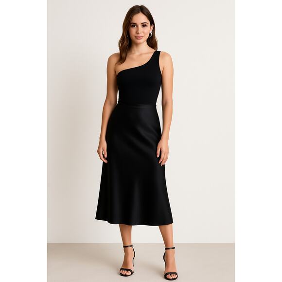 Abercrombie & Fitch Tops - Abercrombie & Fitch Women's Seamless One Shoulder Sleeveless Bodysuit Black SZ M